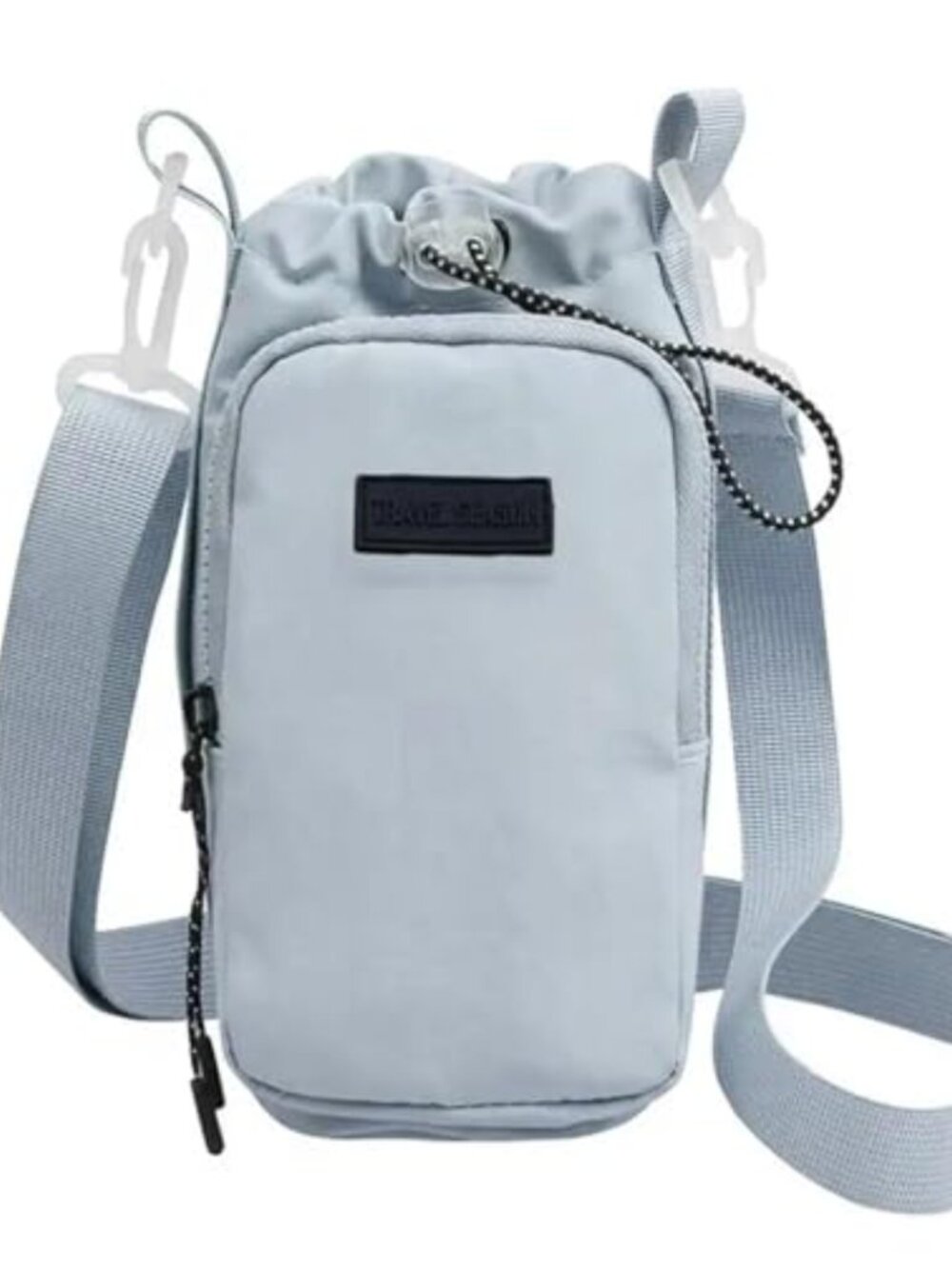 Water Bottle Carrier Bag with Phone Pocket Adjustable Strap for Hiking Gym